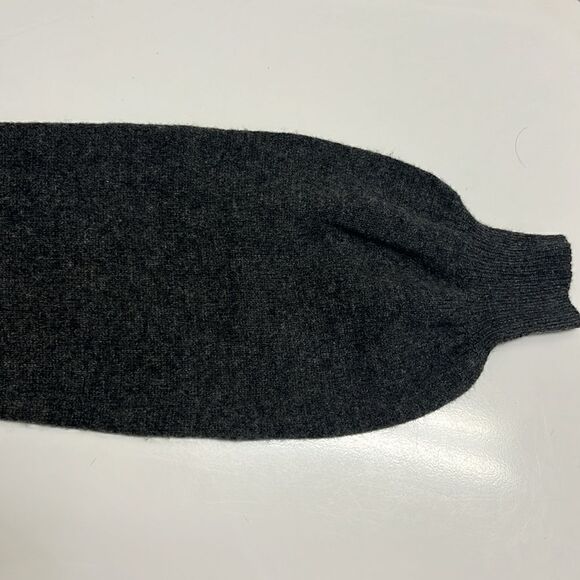 Madewell Heather Gray Merino Wool Pullover Sweater Dress w/ Button Accent-Medium - Picture 9 of 16